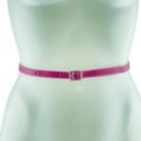 American Eagle Outfitters Womens Genuine Leather Pink Belt Made In Italy - Picture 7 of 7